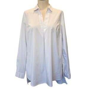 Zac & Rachel Elegant White V-Neck Top